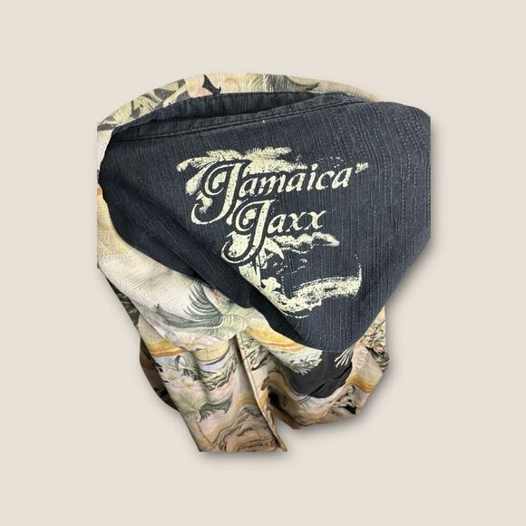 Jamaica Jaxx Hawaiian Casual Silk Button Down Size Medium - Picture 6 of 8